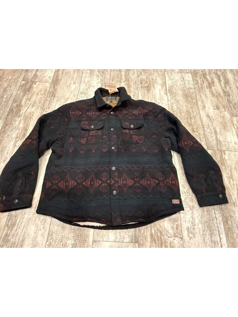 Jachs New York XXL Sherpa Lined Aztec Shirt Jacket NWT
